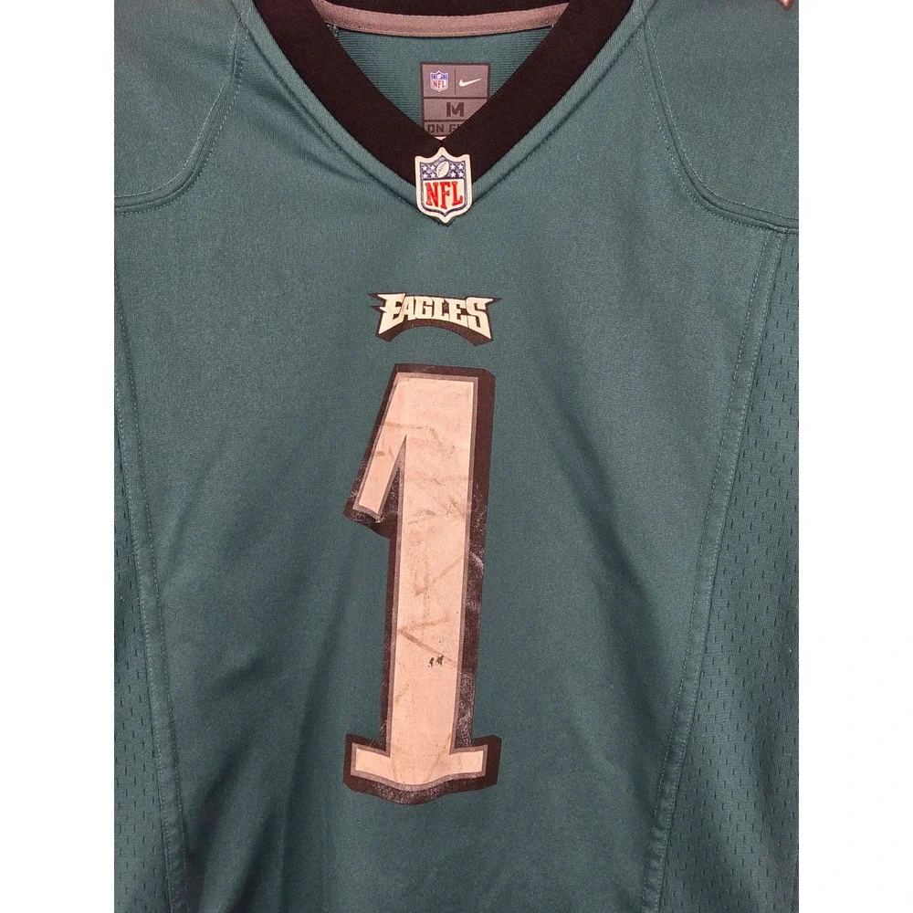 Nike Philadelphia‎ Eagles Jalen Hurts 1 Jersey Kids Medium 10/12 Midnight Green